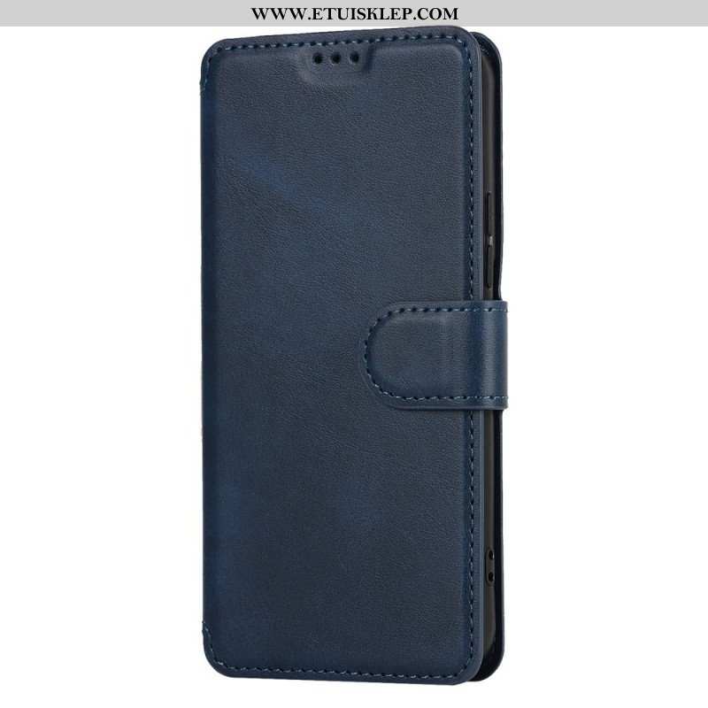 Etui Folio do Samsung Galaxy S22 5G Efekt Matowej Skóry W Stylu Vintage